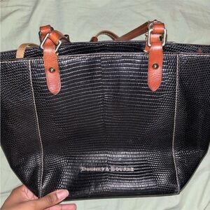 Dooney & Bourke Black and Brown Tote
